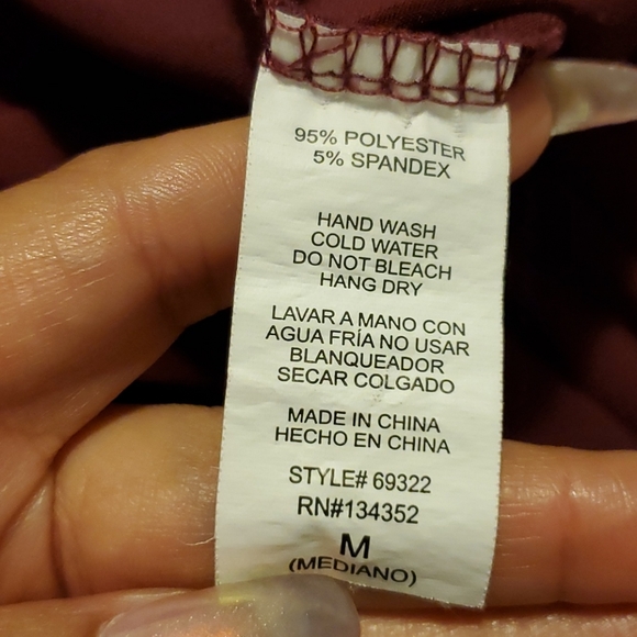 Burgundy romper - Picture 6 of 6